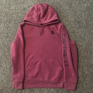 pinkish red carhartt hoodie size 1x fits L-Xl